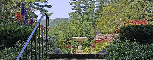 Entrance to the formal garden at the Marsh-Billings-Rockefeller National Historicl Park