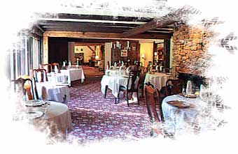 The dining room at the Weathersfield Inn