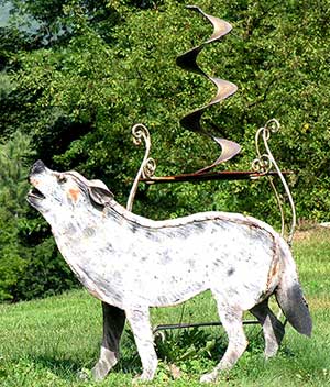 The Wolf statue at the Wilburton Inn, Manchester, Vermont.