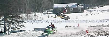 Snocross racing in Island Pond