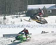 snocross racers in Island Pond, VT